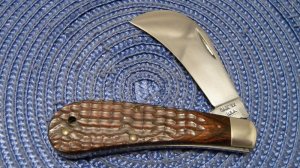 Case XX USA 8 Dot (1972) Wood 61011 Hawkbill Pruner Knife