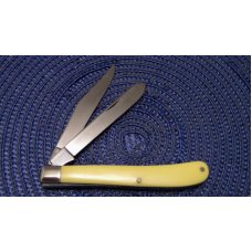 Case XX USA 4 Dot (1976) Yellow 32048 Slimline Trapper Farmers Jack Knife Case XX USA 4 Dot (1976) Yellow 32048 Slimline Trapper Farmers Jack Knife