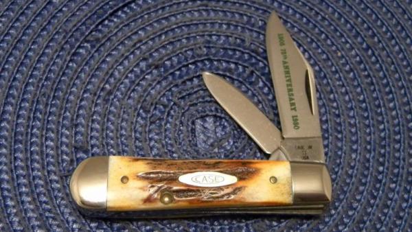 Case XX SS USA 5235 1/2 SSP 10 Dot (1980) 75th Anniversary Stag Jack Knife Case XX SS USA 5235 1/2 SSP 10 Dot (1980) 75th Anniversary Stag Jack Knife