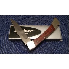 Ka-Bar Cleveland Ohio 1606 Stainless Hong Kong Wood Lockback Knife in Box c.1966-1982 Ka-Bar Cleveland Ohio 1606 Stainless Hong Kong Wood Lockback Knife in Box c.1966-1982