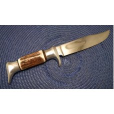 Edge Mark Solingen Germany Stag 55 Fixed Blade Sheath Knife