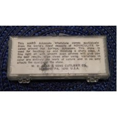 W.R. Case & Sons Cutlery Co. Hard Arkansas Oilstone Knife Sharpener in Plastic Case W.R. Case & Sons Cutlery Co. Hard Arkansas Oilstone Knife Sharpener in Plastic Case