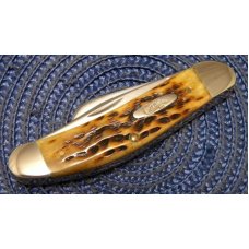 Case XX USA 2003 Antique Bone First Production Run TB6339 SS Tony Bose Sowbelly Knife Case XX USA 2003 Antique Bone First Production Run TB6339 SS Tony Bose Sowbelly Knife