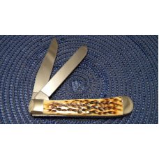 Case XX USA 2003 Antique Bone First Production Run 6254 SS Trapper Knife Case XX USA 2003 Antique Bone First Production Run 6254 SS Trapper Knife