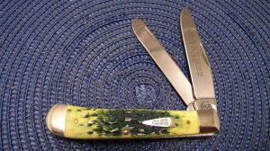 Case XX USA 2002 Green Bone Limited Edition 6254 SS Trapper Knife