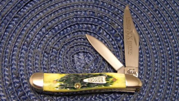 Case XX USA 2002 Green Bone Limited Edition 6220 SS Peanut Knife Case XX USA 2002 Green Bone Limited Edition 6220 SS Peanut Knife