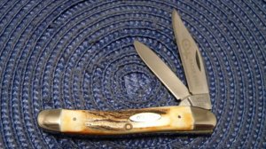 Case XX Stainless USA 4 Dot (1976) Stag 52087 SSP Razor Edge 2 Blade Stockman Knife