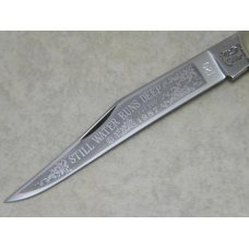 Fight'n Rooster Germany Red Bone Toothpick Knife Still Water Runs Deep c.1987 Fight'n Rooster Germany Red Bone Toothpick Knife Still Water Runs Deep c.1987