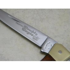 Frontier Double Eagle Imperial Stainless USA 4515 Wood Lockback Knife