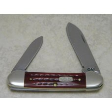 Case XX USA 3 Dot (1997) Pocket Worn Red Bone 62131 SS Canoe Knife in Box Case XX USA 3 Dot (1997) Pocket Worn Red Bone 62131 SS Canoe Knife in Box