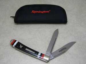 Remington Bullet Madison NC USA Brian Yellowhorse Exotic Jumbo Trapper Knife