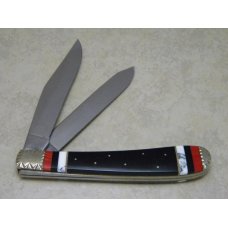 Remington Bullet Madison NC USA Brian Yellowhorse Exotic Jumbo Trapper Knife Remington Bullet Madison NC USA Brian Yellowhorse Exotic Jumbo Trapper Knife