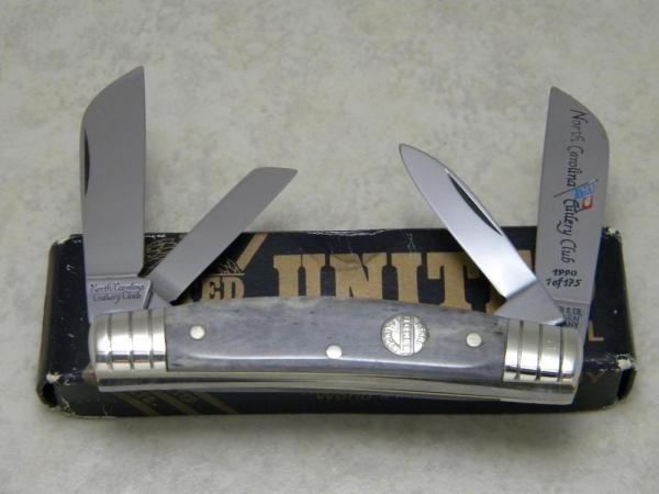Boker Solingen Germany Bone 1990 North Carolina Cutlery Club Congress Knife in Box Boker Solingen Germany Bone 1990 North Carolina Cutlery Club Congress Knife in Box