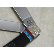 Case XX USA 2004 Brian Yellowhorse Prototype Exotic 3254 SS Trapper Knife Case XX USA 2004 Brian Yellowhorse Prototype Exotic 3254 SS Trapper Knife
