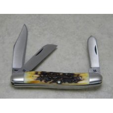 Case XX Stainless USA 4 Dot (1976) Stag 5347 HP SSP Razor Edge Stockman Knife