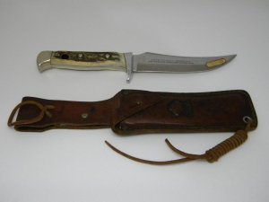 Puma Germany Stag 6373 Puma Skinner Fixed Blade Sheath Knife c.1971