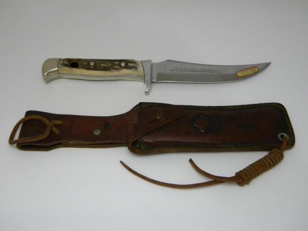 Puma Germany Stag 6373 Puma Skinner Fixed Blade Sheath Knife c.1971 Puma Germany Stag 6373 Puma Skinner Fixed Blade Sheath Knife c.1971