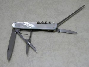 Wilh. Bruckmann Solingen-O Germany Rostfrei Pearl Corkscrew Lobster Knife