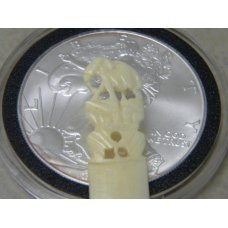 Genuine Carved Elephant Ivory Page Cutter Knife