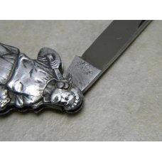 Joseph Feist Solingen Germany Metal Father & Child Mining Figural Knife c.1898-1924 Joseph Feist Solingen Germany Metal Father & Child Mining Figural Knife c.1898-1924