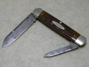 Ka-Bar Union Cutlery Co. Olean NY USA Bone Cigar Knife