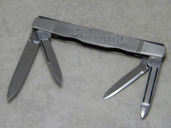 Harvard Brew. Co. Lowell, Mass., USA Made in Germany Metal 4 Blade Congress Gentleman's Knife Harvard Brew. Co. Lowell, Mass., USA Made in Germany Metal 4 Blade Congress Gentleman's Knife