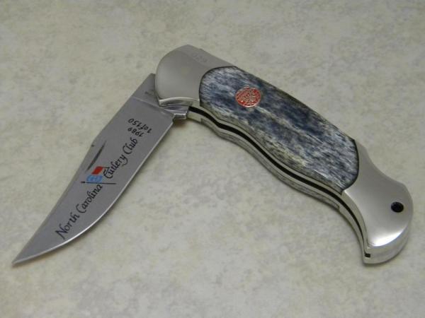 Boker Solingen Germany Bone 1989 North Carolina Cutlery Club Lockback Knife Boker Solingen Germany Bone 1989 North Carolina Cutlery Club Lockback Knife