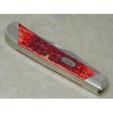 Case XX USA 2012 Red Bone 6254 SS Slanted Bolsters Trapper Knife in Box Case XX USA 2012 Red Bone 6254 SS Slanted Bolsters Trapper Knife in Box