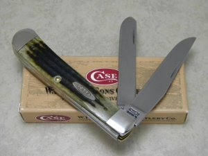 Case XX USA 1994 Green Second Cut Bone GSC6254 SS Trapper Knife in Box