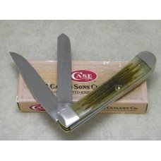 Case XX USA 4 Dot (1996) Green Bone 6254 SS Trapper Knife in Box Case XX USA 4 Dot (1996) Green Bone 6254 SS Trapper Knife in Box