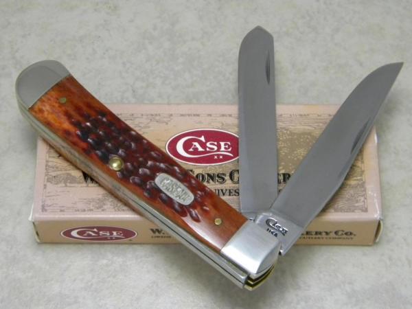 Case XX USA 4 Dot (1996) Bone 6254 SS Trapper Knife in Box
