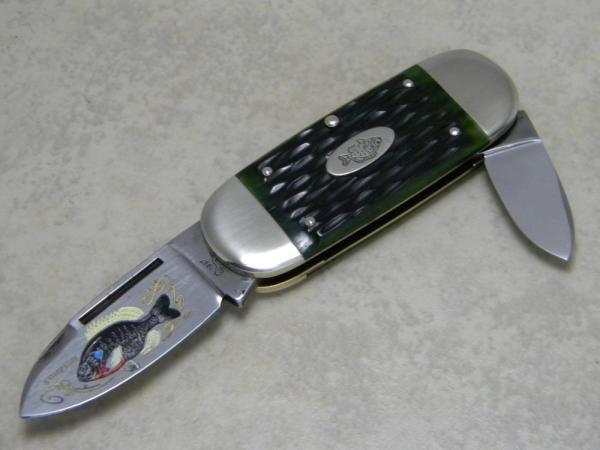 Bulldog Brand Solingen Germany Green Bone Sunfish Knife c.1997 Bulldog Brand Solingen Germany Green Bone Sunfish Knife c.1997