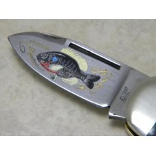 Bulldog Brand Solingen Germany Green Bone Sunfish Knife c.1997 Bulldog Brand Solingen Germany Green Bone Sunfish Knife c.1997