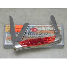 Case XX USA 2012 Red Bone 6318 SS Slanted Bolsters Stockman Knife in Box Case XX USA 2012 Red Bone 6318 SS Slanted Bolsters Stockman Knife in Box