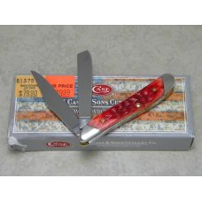 Case XX USA 2012 Red Bone 6220 1/2 SS Slanted Bolsters Trappernut Peanut Knife in Box Case XX USA 2012 Red Bone 6220 1/2 SS Slanted Bolsters Trappernut Peanut Knife in Box