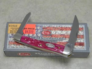 Case XX USA 2012 Magenta Bone 62109W SS Wharncliffe Mini or Baby Copperhead Knife in Box