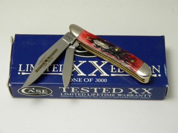 Case XX USA 2010 Crimson Bone 6220 SS Limited Edition Peanut Knife in Box Case XX USA 2010 Crimson Bone 6220 SS Limited Edition Peanut Knife in Box
