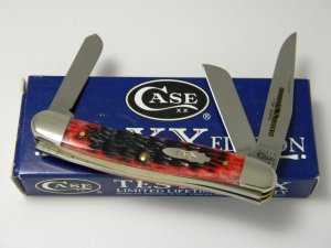 Case XX USA 2010 Crimson Bone 6318 SS Limited Edition Stockman Knife in Box