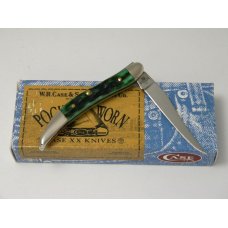 Case XX USA 2008 Pocket Worn Burnt Green Bone 610096 SS Tiny Toothpick Knife in Box Case XX USA 2008 Pocket Worn Burnt Green Bone 610096 SS Tiny Toothpick Knife in Box