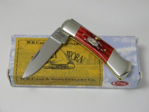 Case XX USA 2012 Pocket Worn Old Red Bone 61225L SS Lockback Knife in Box