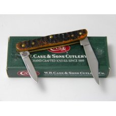 Case XX USA 2001 Burnt Autumn Rogers Bone 6208 SS Shadow Bolsters Half Whittler Knife in Box Case XX USA 2001 Burnt Autumn Rogers Bone 6208 SS Shadow Bolsters Half Whittler Knife in Box