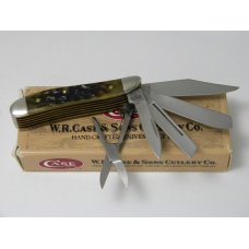 Case XX USA 4 Dot (1996) Green Bone G6520 SS 5 Blade Peanut Knife in Box Case XX USA 4 Dot (1996) Green Bone G6520 SS 5 Blade Peanut Knife in Box