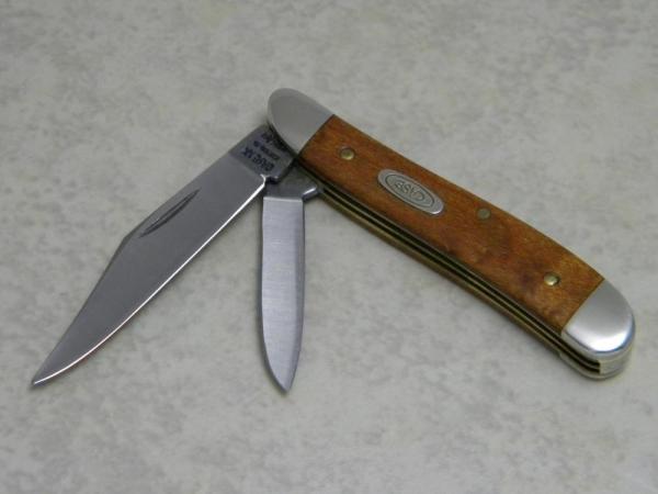 Case XX Bradford PA USA 1990 Curly Maple 7220 SS Peanut Knife Case XX Bradford PA USA 1990 Curly Maple 7220 SS Peanut Knife