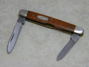 Case XX Bradford PA USA 1990 Curly Maple 7201 SS Senator Pen Knife