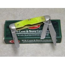 Case XX USA 2009 Lime Green Bone 63090 SS 1st Run Stockman Knife in Box Case XX USA 2009 Lime Green Bone 63090 SS 1st Run Stockman Knife in Box