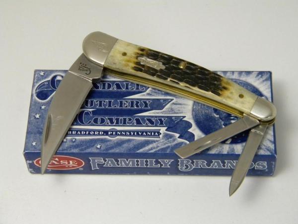 Crandall Cut. Co. Bradford PA 2007 Bone 6355WH SS 1st Run Wharncliffe Seahorse Whittler Knife in Box Crandall Cut. Co. Bradford PA 2007 Bone 6355WH SS 1st Run Wharncliffe Seahorse Whittler Knife in Box