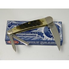 Crandall Cut. Co. Bradford PA 2007 Bone 6355WH SS 1st Run Wharncliffe Seahorse Whittler Knife in Box Crandall Cut. Co. Bradford PA 2007 Bone 6355WH SS 1st Run Wharncliffe Seahorse Whittler Knife in Box