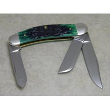 Case XX USA 2012 Hunter Green Bone TB6339 SS Tony Bose 3 Blade Sowbelly Knife Case XX USA 2012 Hunter Green Bone TB6339 SS Tony Bose 3 Blade Sowbelly Knife