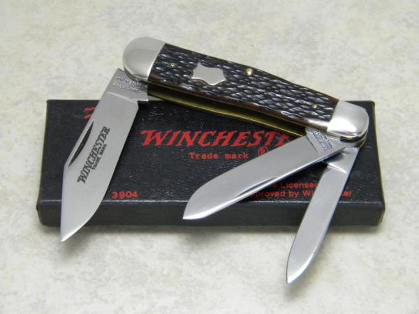 Winchester Trademark USA 1988 Bone 3904 Whittler Knife in Box Winchester Trademark USA 1988 Bone 3904 Whittler Knife in Box