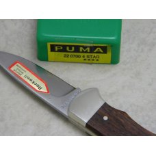 Puma Germany Stainless Wood 220 700 4 Star Lockback Knife in Box with Papers c.1984 Puma Germany Stainless Wood 220 700 4 Star Lockback Knife in Box with Papers c.1984